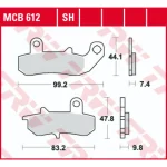 TRW MCB612SH Rear Brake Pads