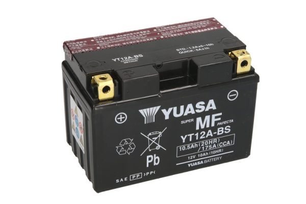 Yuasa YT12A-BS 12V 10.5Ah 175A 150x87x105mm L+ Starting battery