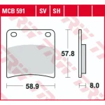 TRW MCB591 Front/Rear Brake Pads