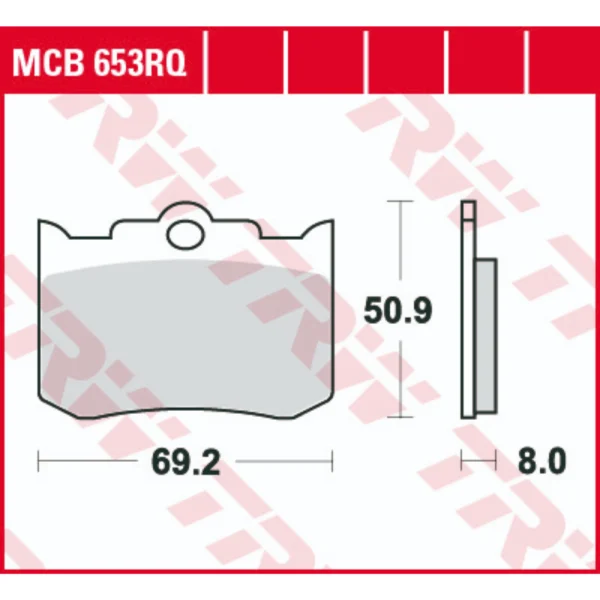 TRW MCB653RQ Front Brake Pads