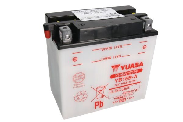 Yuasa YB16B-A 12V 16.8Ah 207A 160x90x161mm L+ Starting battery