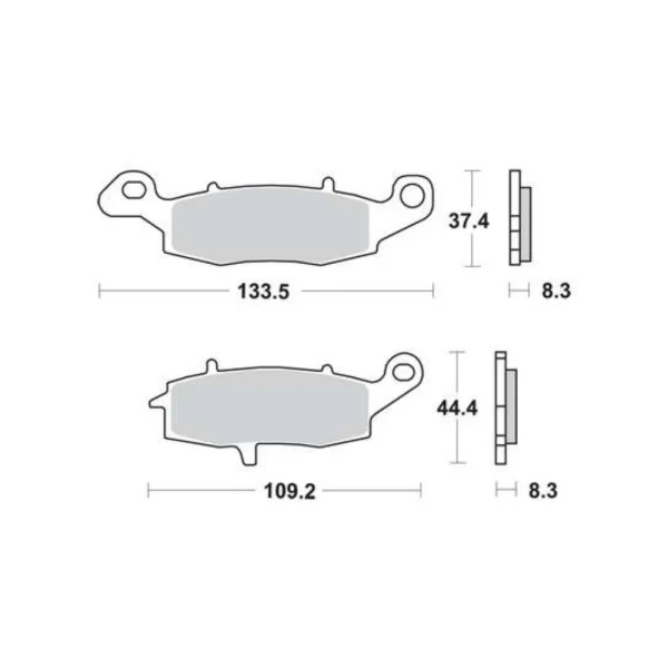 TRW MCB681SH Rear Brake Pads
