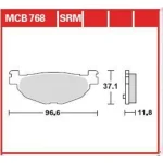 TRW MCB768SRM Front/Rear Brake Pads