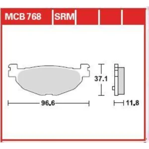 TRW MCB768SRM Front/Rear Brake Pads