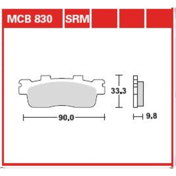 TRW MCB830 Front/Rear Brake Pads