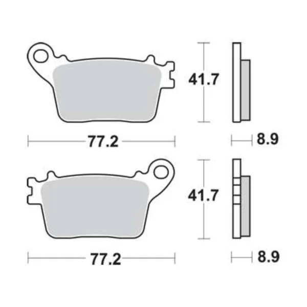 TRW MCB784SH Rear Brake Pads