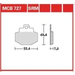 TRW MCB727SRM Front/Rear Brake Pads