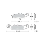 TRW MCB757SI Front Brake Pads
