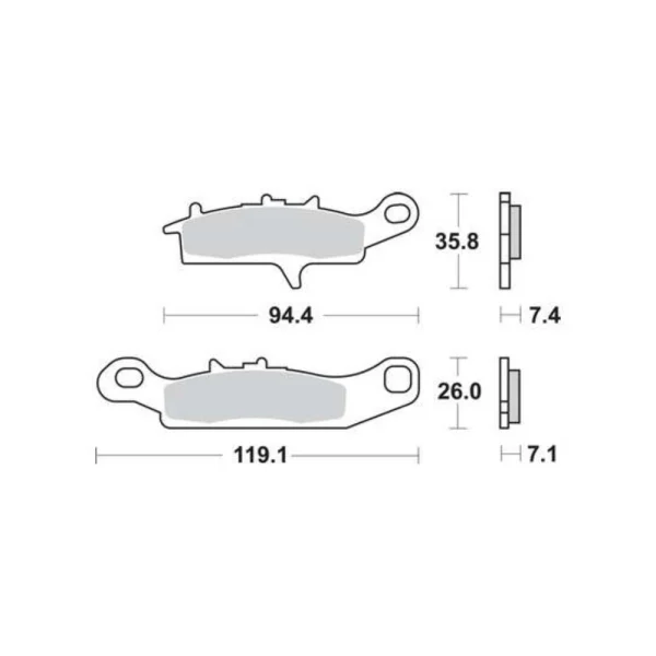 TRW MCB757SI Front Brake Pads