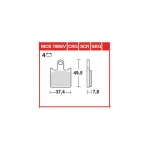 TRW MCB789CRQ Front Brake Pads