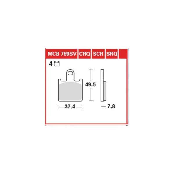 TRW MCB789CRQ Front Brake Pads