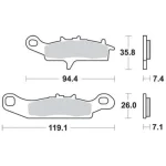 TRW MCB758SI Front Brake Pads