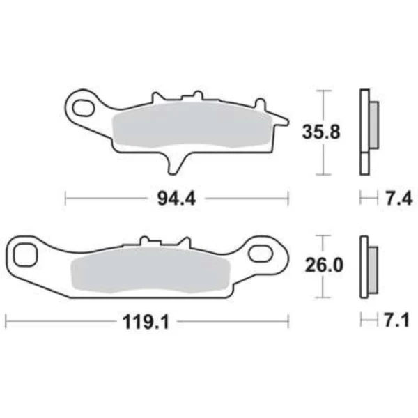 TRW MCB758SI Front Brake Pads