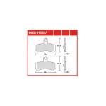 TRW MCB813SV Front Brake Pads