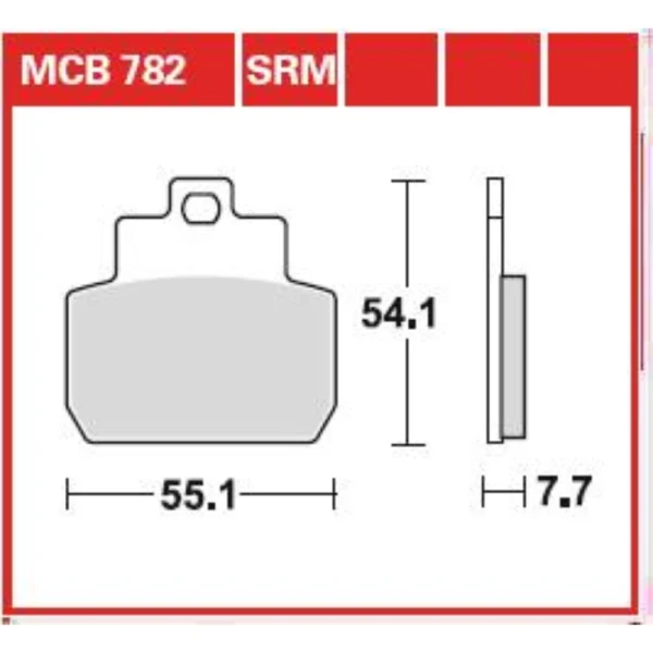 TRW MCB782 Front/Rear Brake Pads