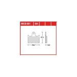 TRW MCB691SH Rear Brake Pads