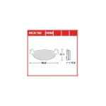 TRW MCB768 Front/Rear Brake Pads