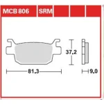 TRW MCB806 Front/Rear Brake Pads