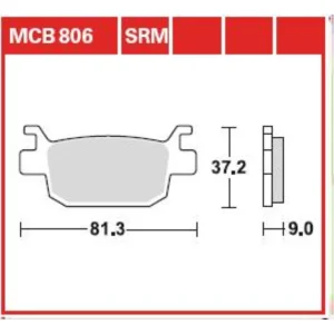 TRW MCB806 Front/Rear Brake Pads