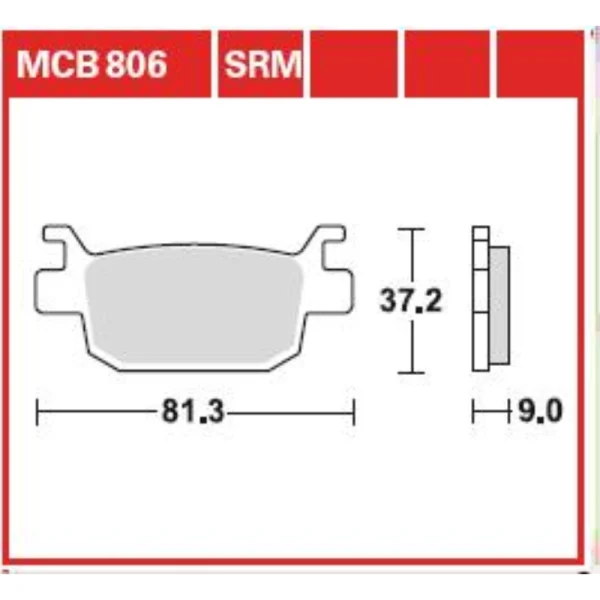 TRW MCB806 Front/Rear Brake Pads