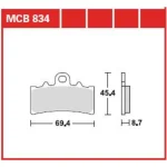 TRW MCB834 Front Brake Pads
