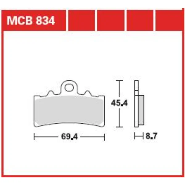 TRW MCB834 Front Brake Pads