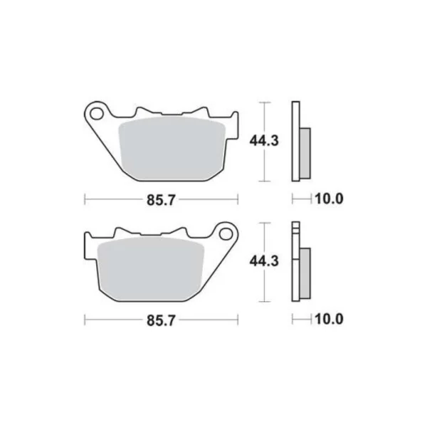 TRW MCB754SH Rear Brake Pads