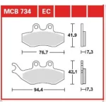 TRW MCB734EC Front/Rear Brake Pads