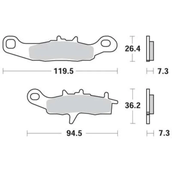 TRW MCB697SI Front Brake Pads