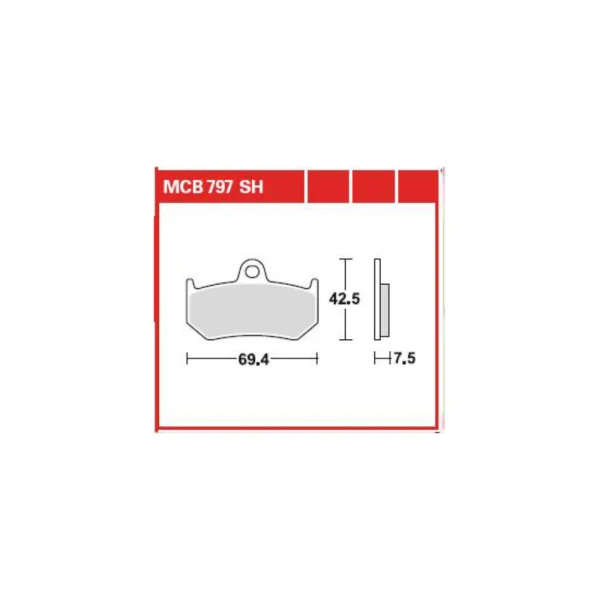 TRW MCB797SH Rear Brake Pads