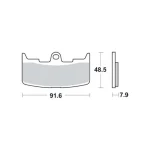 TRW MCB747SV Front Brake Pads
