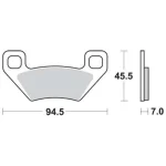 TRW MCB773SI Front/Rear Brake Pads