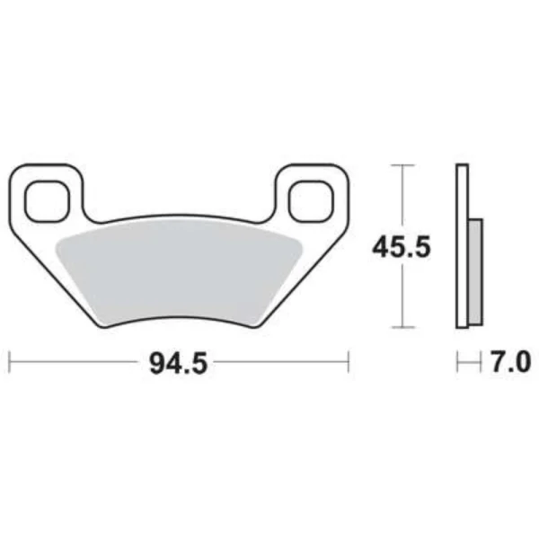 TRW MCB773SI Front/Rear Brake Pads