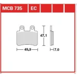 TRW MCB735EC Front/Rear Brake Pads