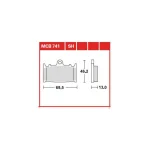 TRW MCB741 Front/Rear Brake Pads
