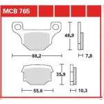 TRW MCB765 Front/Rear Brake Pads