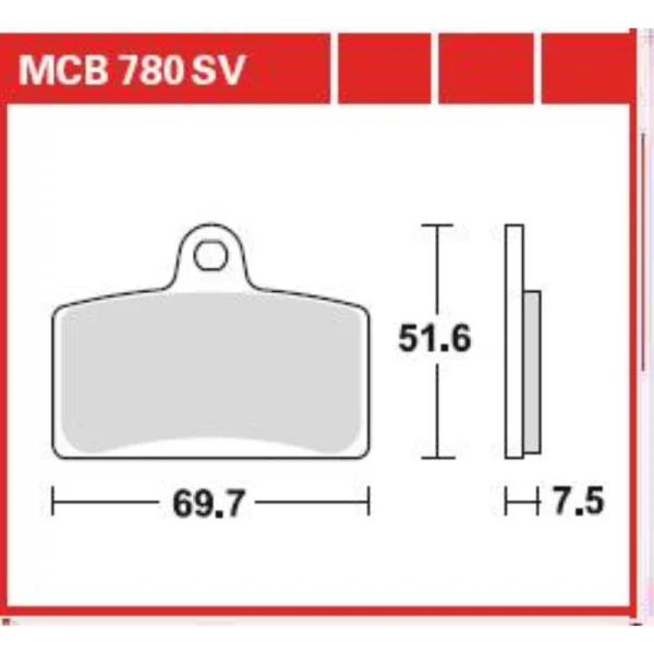 TRW MCB780SV Front Brake Pads