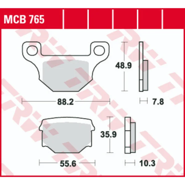 TRW MCB765 Front/Rear Brake Pads