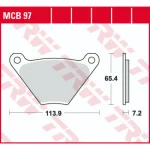 TRW MCB97 Front/Rear Brake Pads