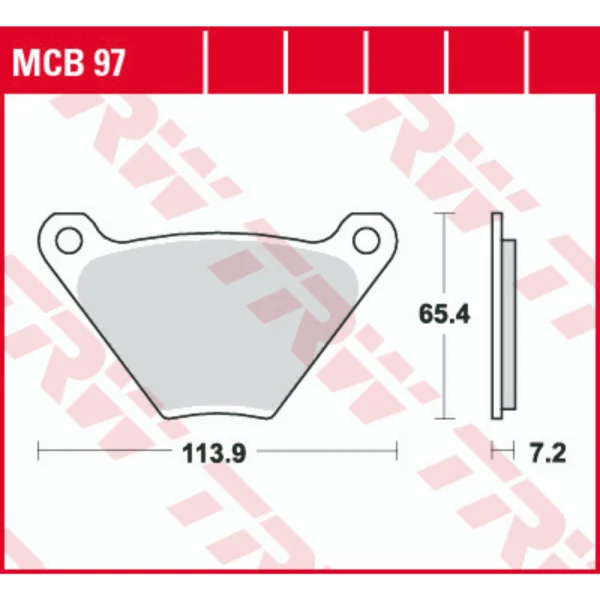 TRW MCB97 Front/Rear Brake Pads