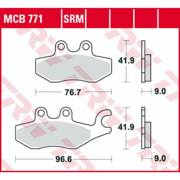 TRW MCB771 Front/Rear Brake Pads
