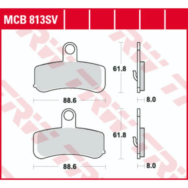 TRW MCB813SV Front Brake Pads