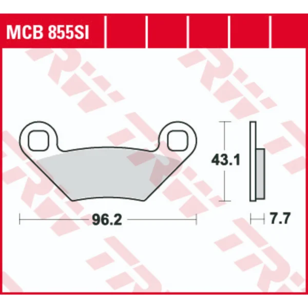 TRW MCB855SI Front/Rear Brake Pads