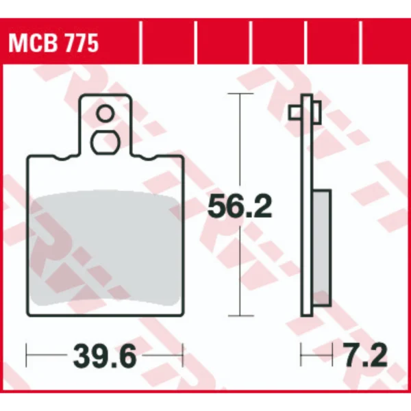 TRW MCB775 Front/Rear Brake Pads