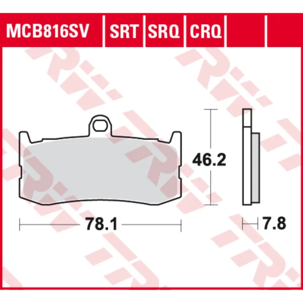 TRW MCB816CRQ Front Brake Pads
