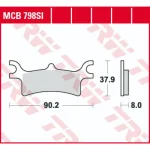 TRW MCB798SI Front/Rear Brake Pads
