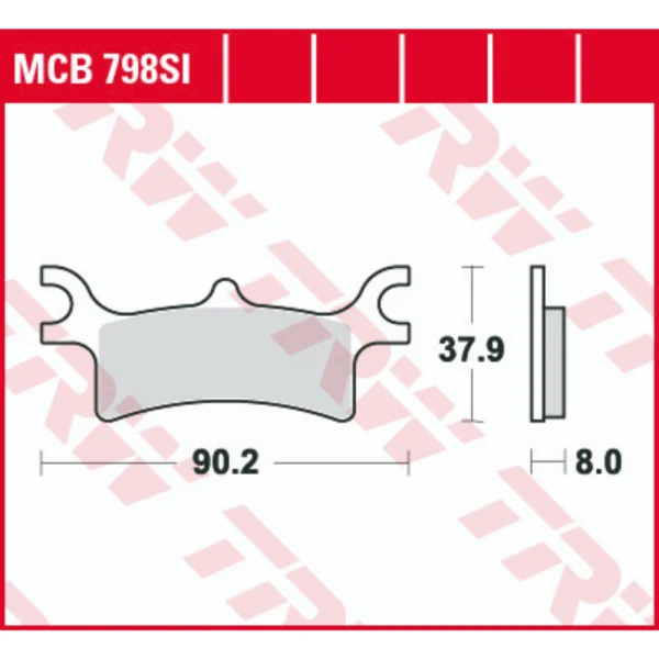 TRW MCB798SI Front/Rear Brake Pads