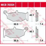 TRW MCB783SH Rear Brake Pads