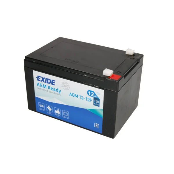 Exide AGM12-12F 12V 12Ah 150A 150x100x100  AGM Starting Battery