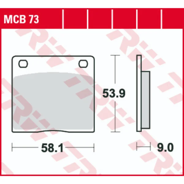 TRW MCB73 Front/Rear Brake Pads